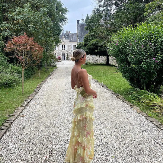 Tiered Maxi Dress Women Azzoria