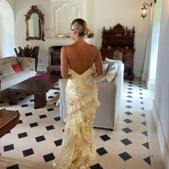 Tiered Maxi Dress Women Azzoria