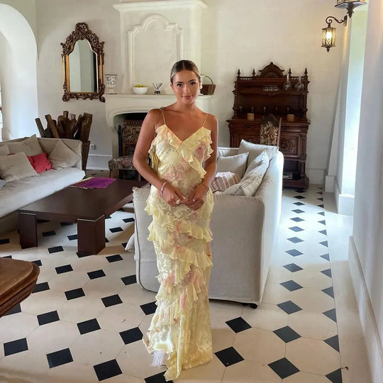 Tiered Maxi Dress Women Azzoria