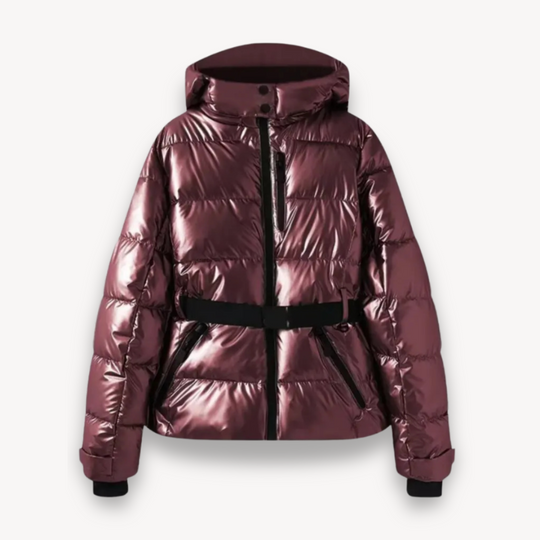 Belted Down Puffer Jacket for Women
