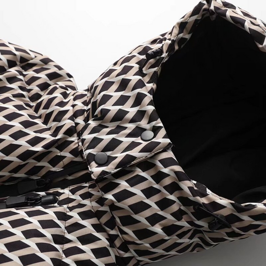 Belted Down Puffer Jacket for Women