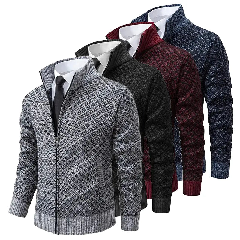 Braided Knit Pullover Sweater for Men Azzoria
