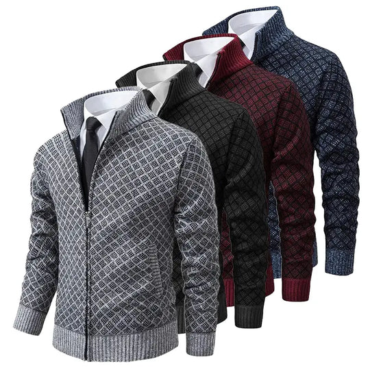 Braided Knit Pullover Sweater for Men Azzoria