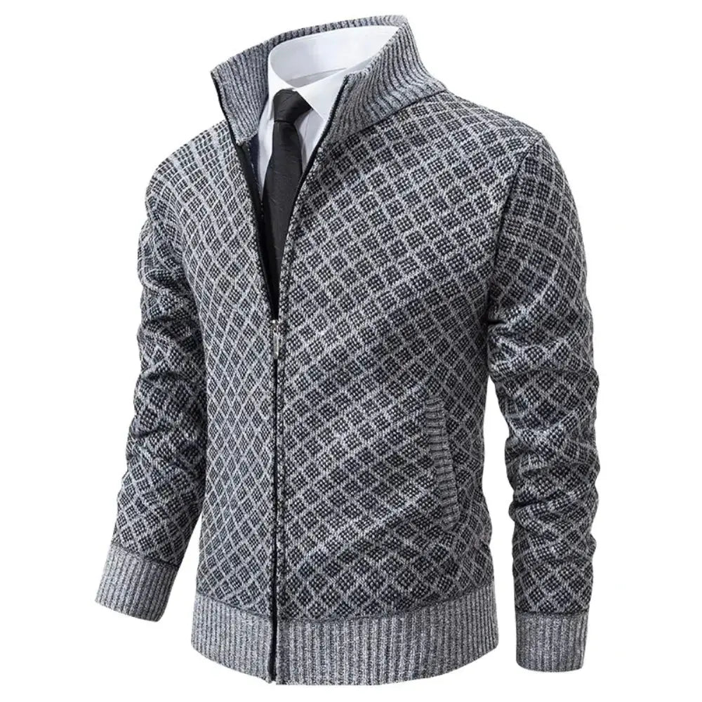 Braided Knit Pullover Sweater for Men Azzoria