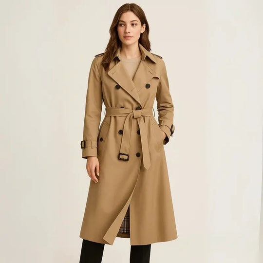 Autumn Trench Coat for Women Azzoria