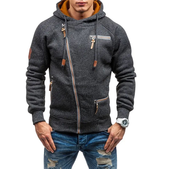 Drawstring Long Sleeve Hoodie for Men Azzoria