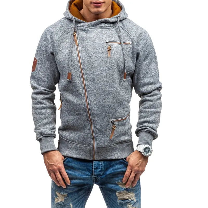 Drawstring Long Sleeve Hoodie for Men Azzoria