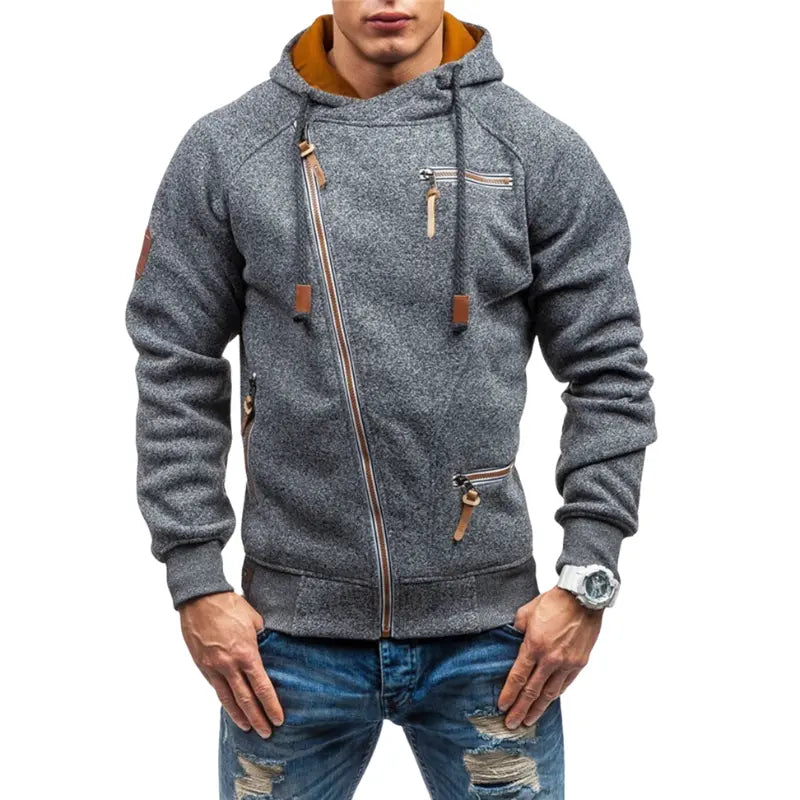 Drawstring Long Sleeve Hoodie for Men Azzoria