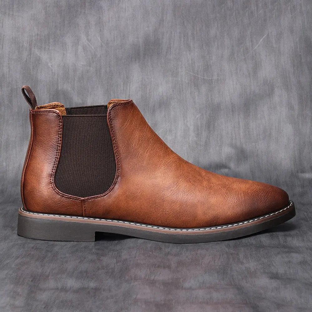 Elastic Panel Chelsea Boots for Men Azzoria