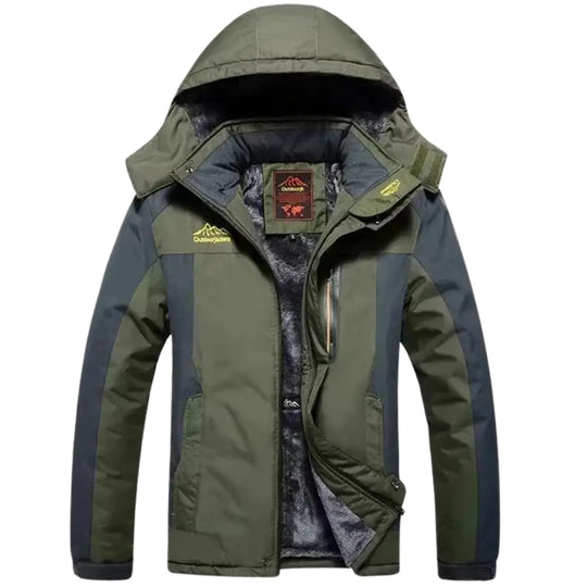 Fleece-Lined Winter Jacket for Men Azzoria