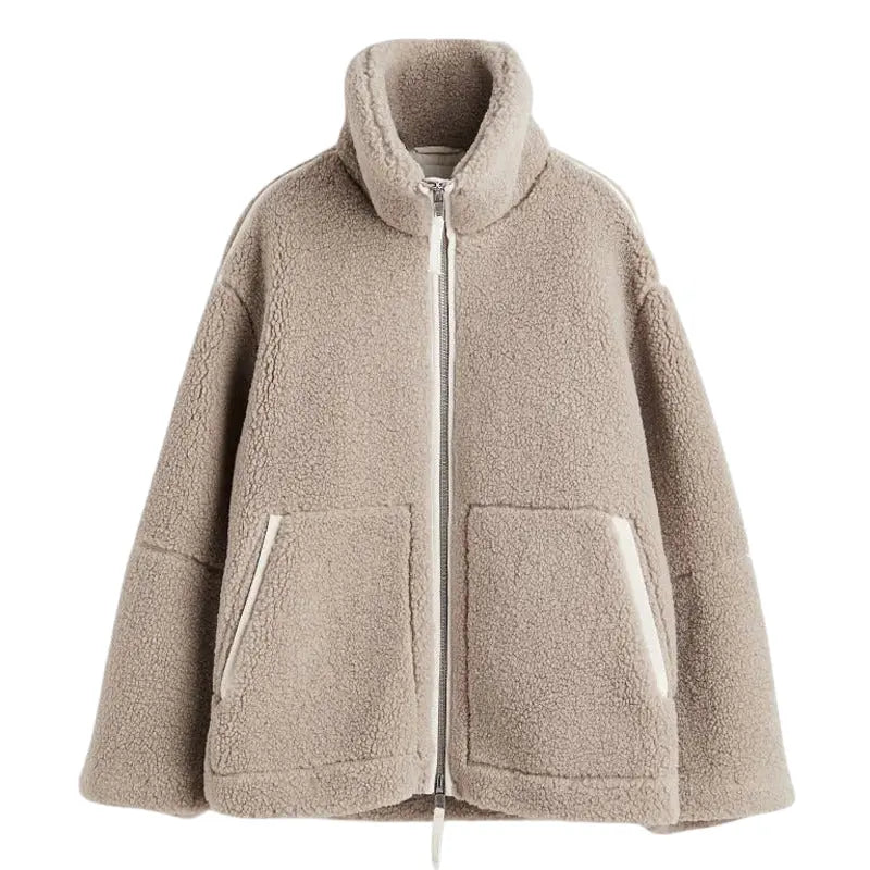 Oversized Fleece Jacket for Women Mystique Fashion