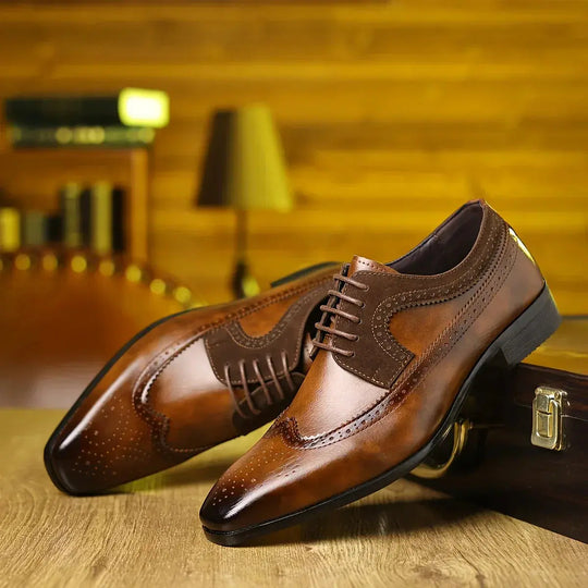 Gloss Oxford Shoes for Men Azzoria