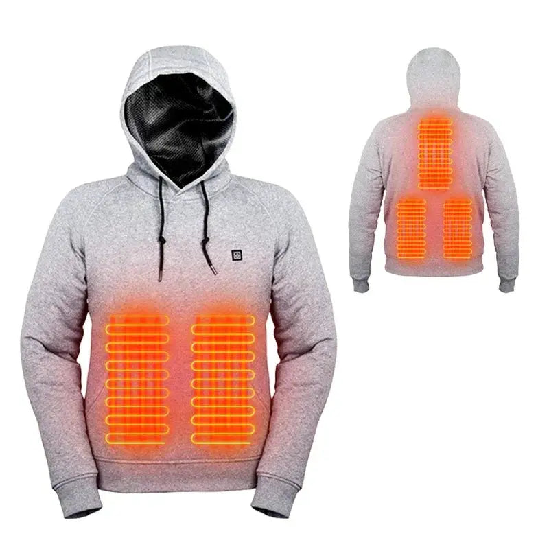 Heated Zip Hoodie for Unisex Azzoria