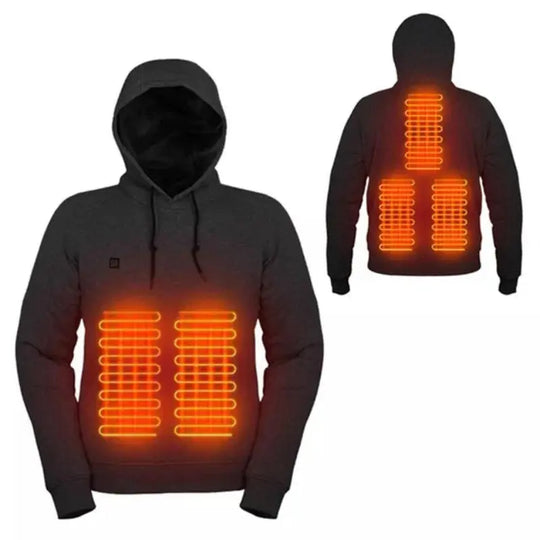Heated Zip Hoodie for Unisex Azzoria