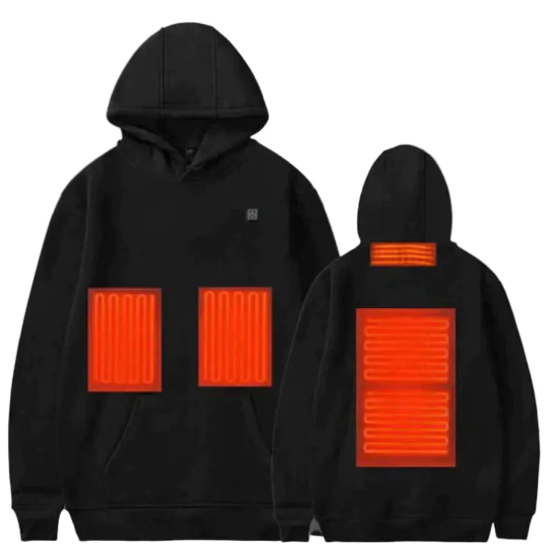 Heated Zip Hoodie for Unisex Azzoria