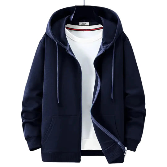 Hooded Pullover with Relaxed Fit for Men Azzoria