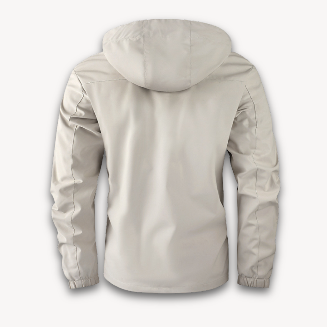 Hooded Water-Resistant Jacket for Men
