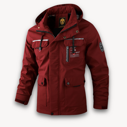 Hooded Water-Resistant Jacket for Men