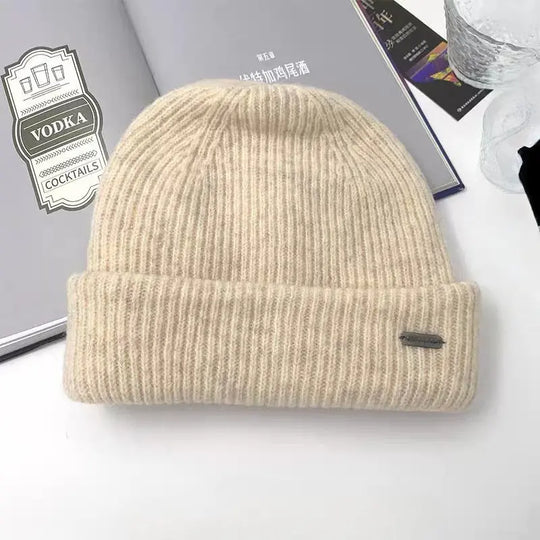 Knitted Elastic Beanie Hat for Unisex Azzoria