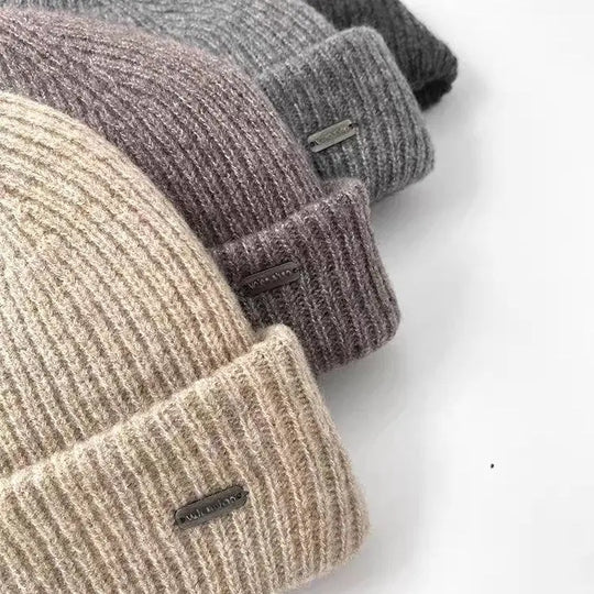 Knitted Elastic Beanie Hat for Unisex Azzoria