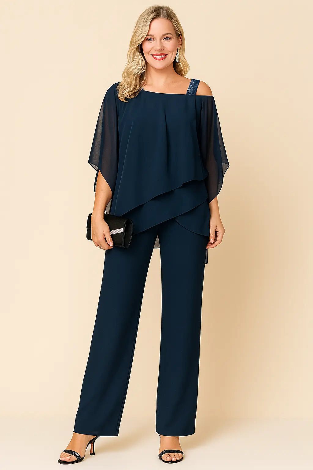Off-Shoulder Two-Piece Set for Women Azzoria