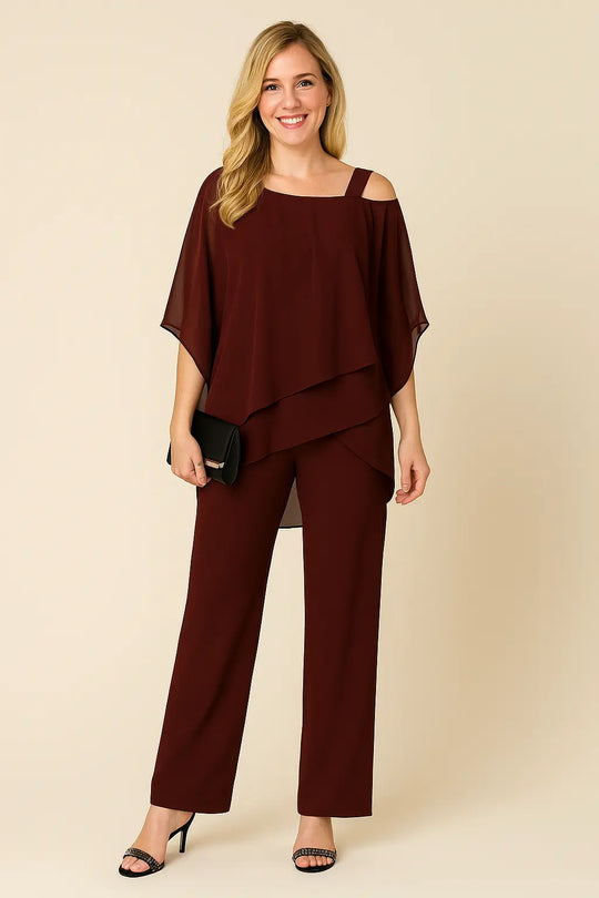 Off-Shoulder Two-Piece Set for Women Azzoria
