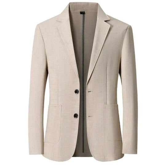 Linen Blend Blazer for Men Azzoria