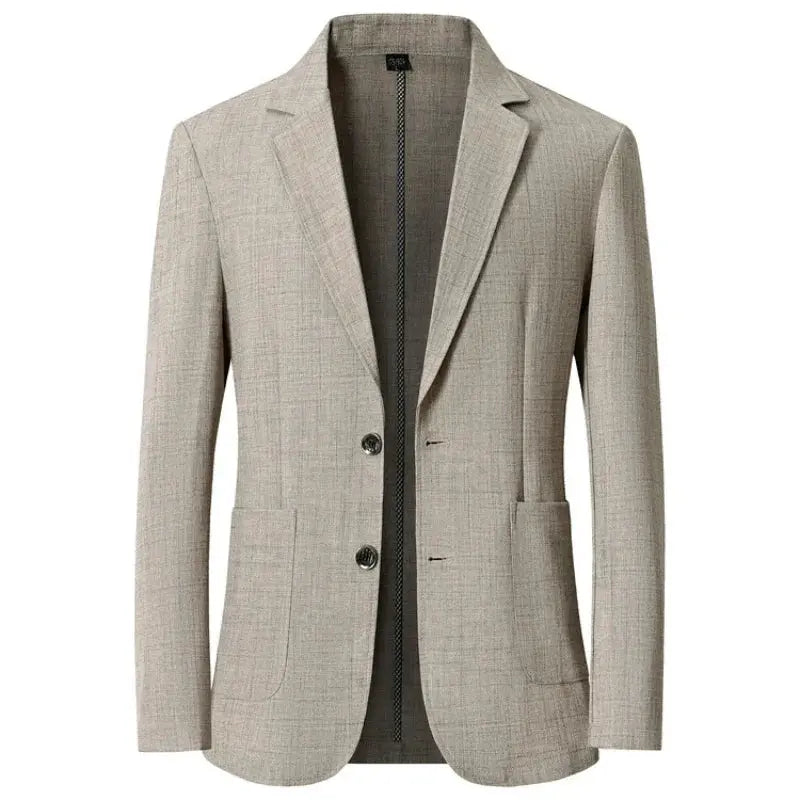 Linen Blend Blazer for Men Azzoria