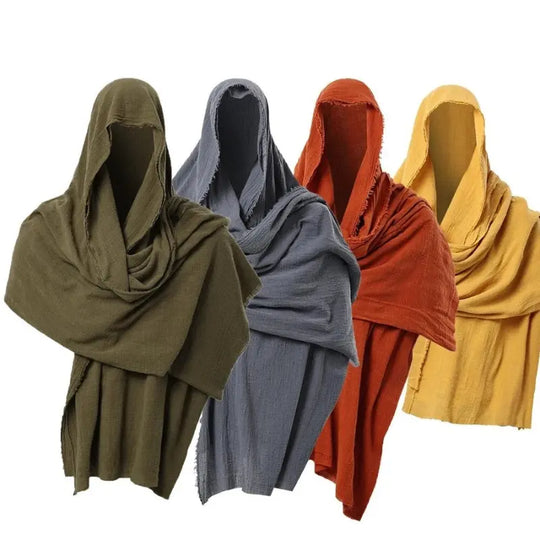 Linen Wanderer Cloak for Men Azzoria