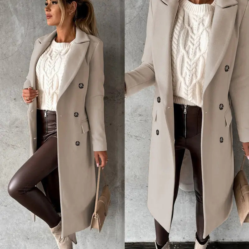 Long Winter Coat for Women Azzoria