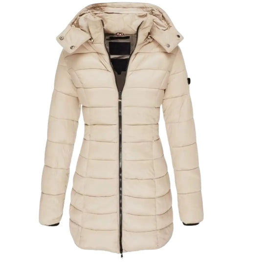 Long Puffer Jacket for Women Azzoria