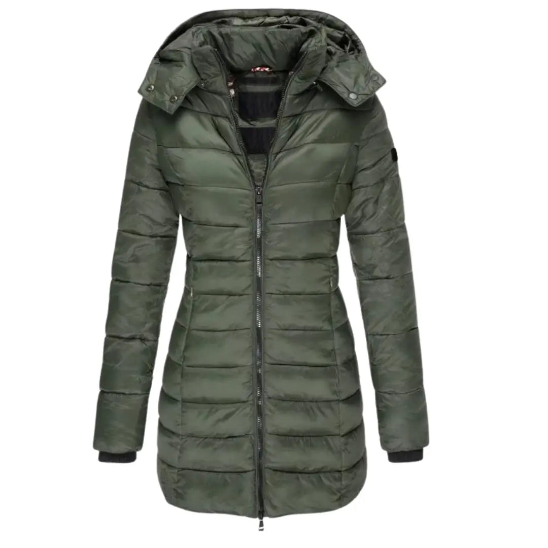 Long Puffer Jacket for Women Azzoria