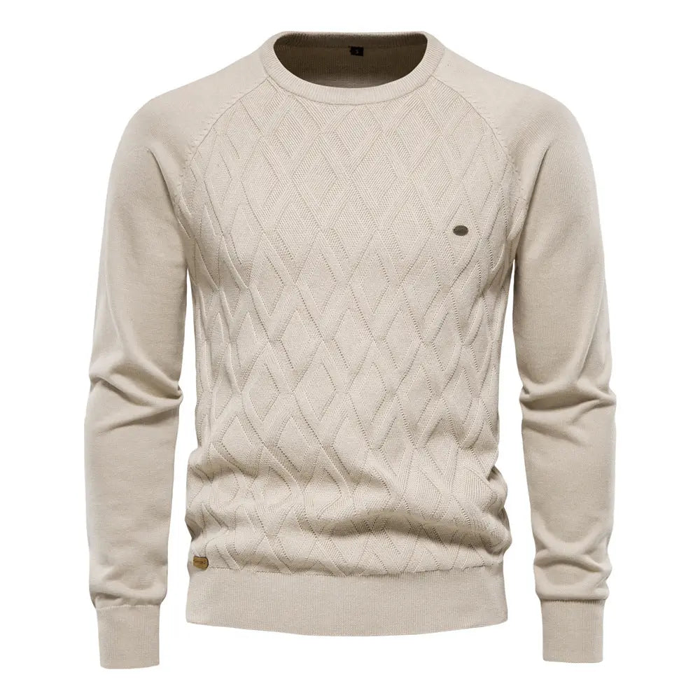 Long Sleeve Knit Sweater for Men Azzoria