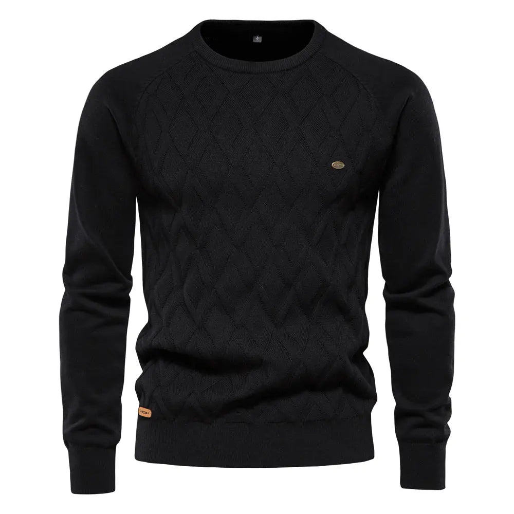 Long Sleeve Knit Sweater for Men Azzoria