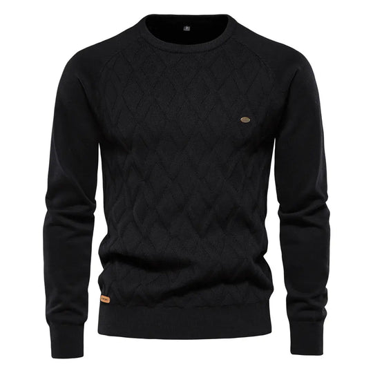 Long Sleeve Knit Sweater for Men Azzoria