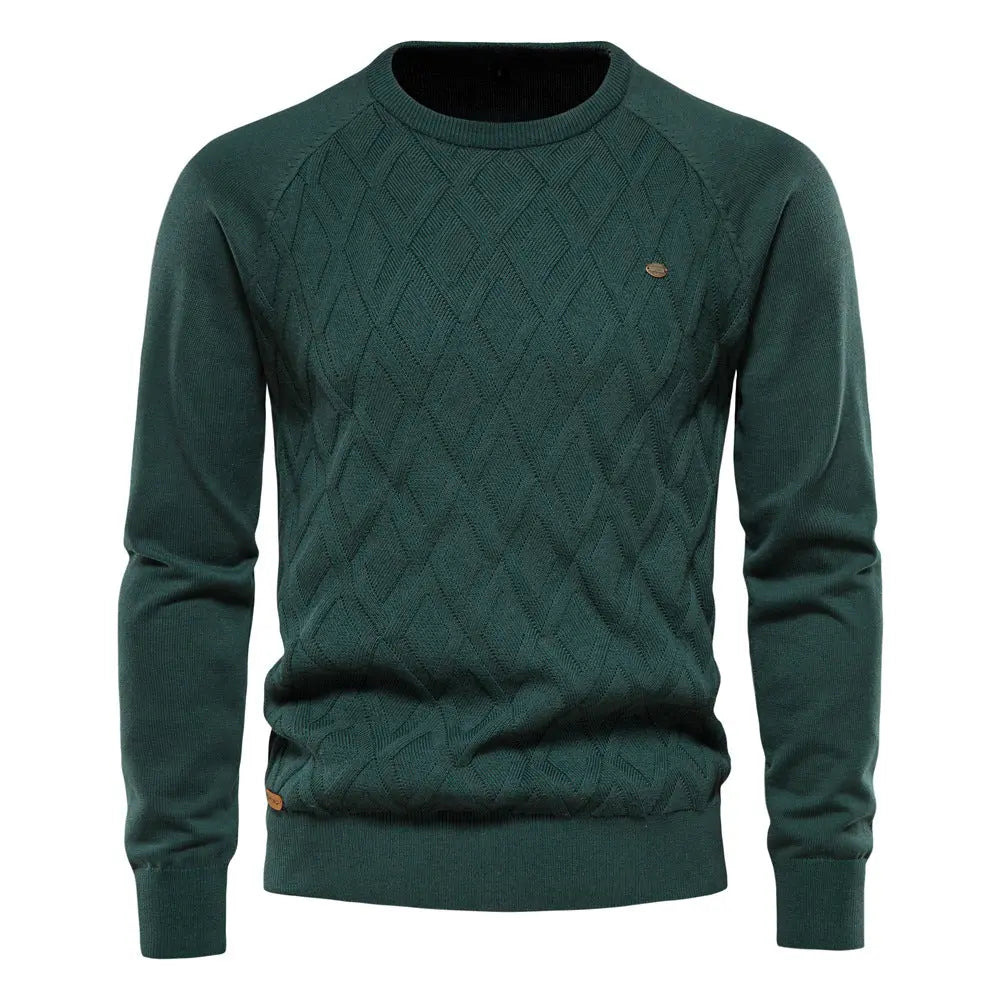 Long Sleeve Knit Sweater for Men Azzoria