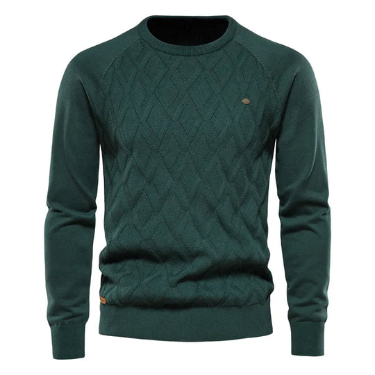 Long Sleeve Knit Sweater for Men Azzoria