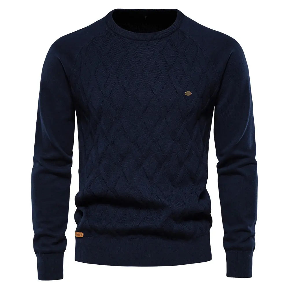 Long Sleeve Knit Sweater for Men Azzoria