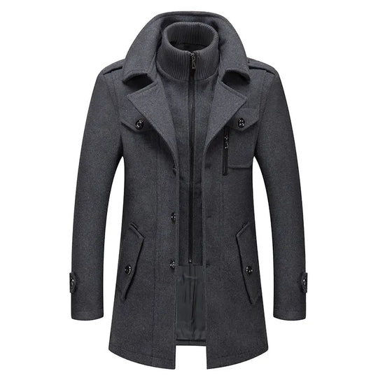 Long Winter Coat for Men Azzoria