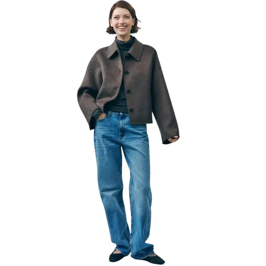 Loose Fit Plus Size Coat for Women Azzoria