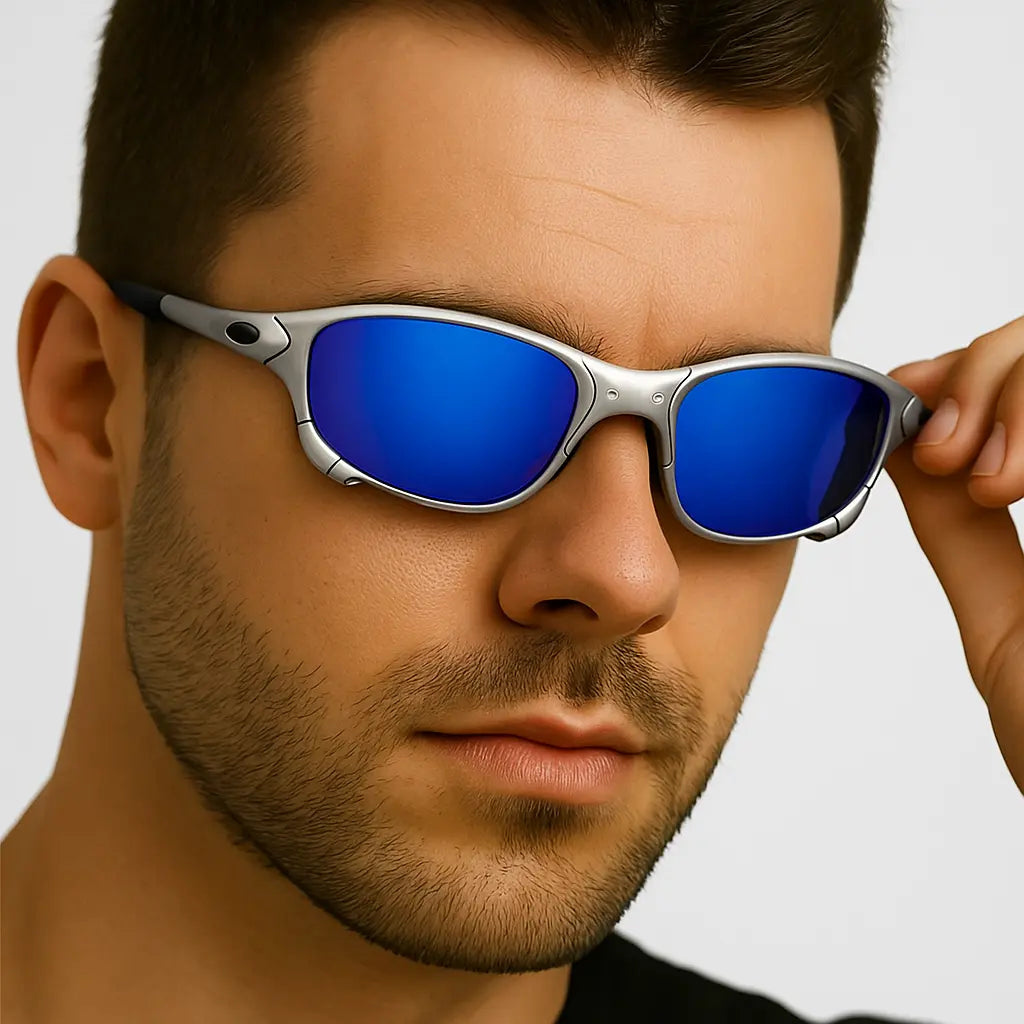 Mirrored Wraparound Sunglasses for Unisex Azzoria