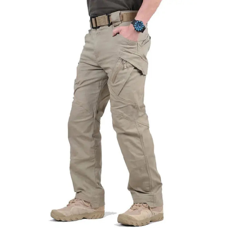 Multi-Pocket Cargo Pants for Men Azzoria