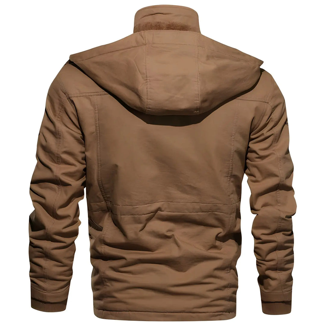 Multi-Pocket Military Jacket for Men Azzoria