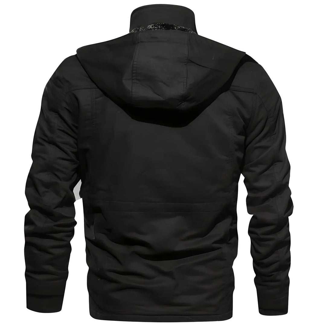 Multi-Pocket Military Jacket for Men Azzoria