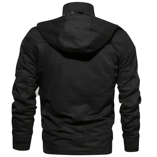 Multi-Pocket Military Jacket for Men Azzoria