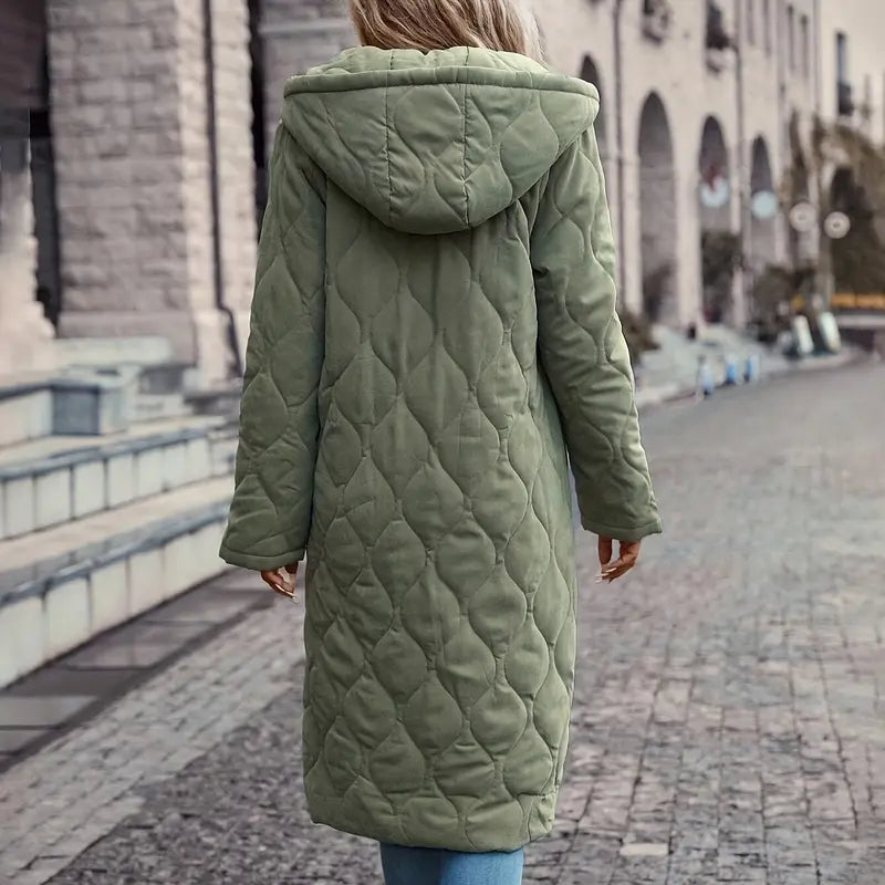 Quilted Hooded Coat for Women