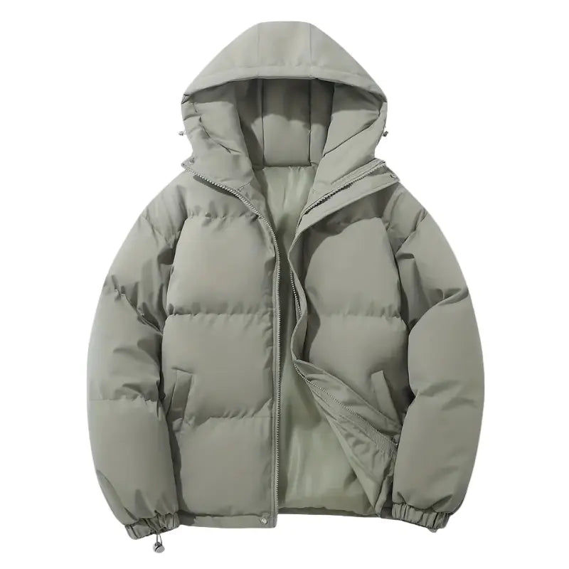 Quilted Padded Puffer Jacket with Hood for Men Azzoria