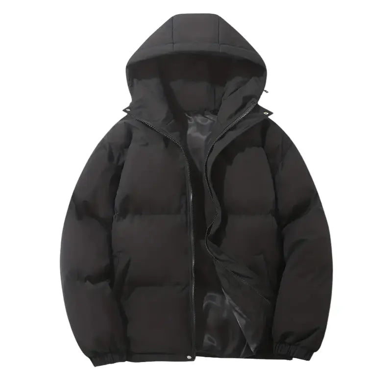 Quilted Padded Puffer Jacket with Hood for Men Azzoria