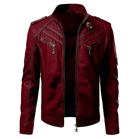 Quilted Zip-Up Jacket for Men Azzoria