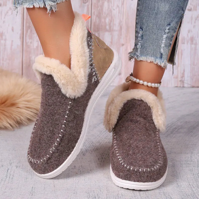 Warm Fluffy Winter Boots for Women Azzoria